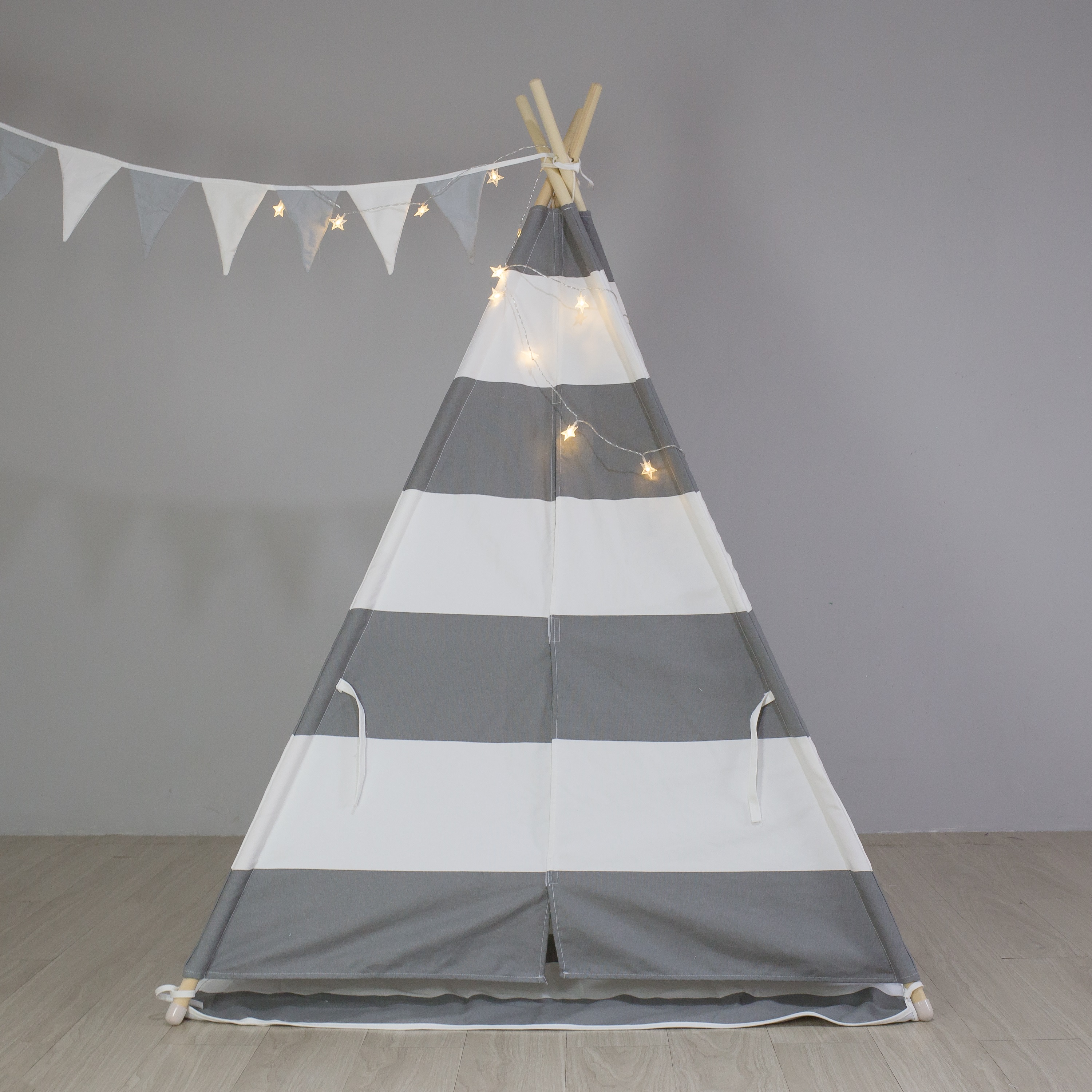 Cheap Goat Tents Indian cotton canvas kids play teepee tent camping 4 poles wood rods cloth indoor outdoor Tents 